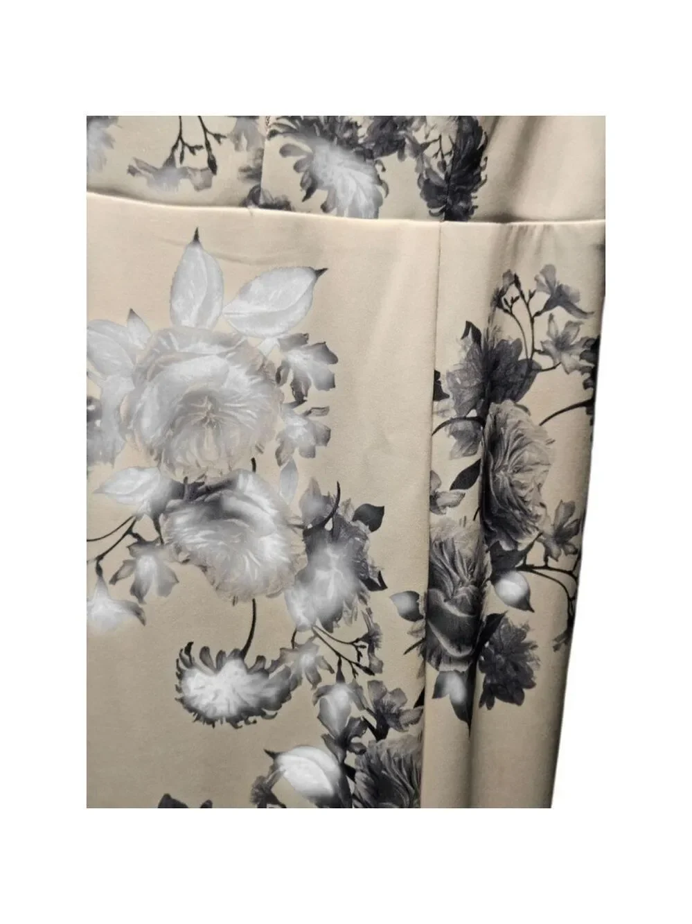 B Smart Juniors 9 Beige Blue Floral Maxi Dress - Picture 10 of 10